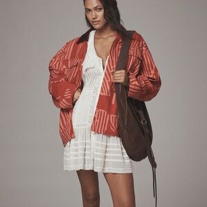 NWT Anthropologie Bel Kazan Printed Open-Front Jacket